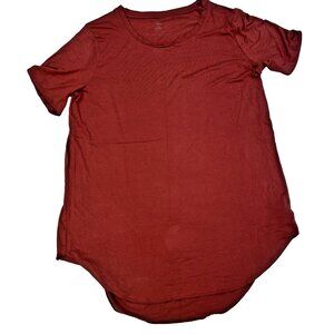 New Daily Ritual Pink Stretchy Long Tee Viscose Blouse Top Womens Size XXL